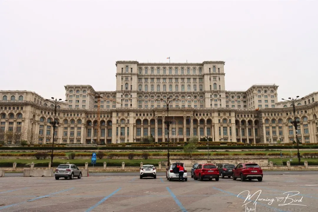Bucharest parliament in the morning